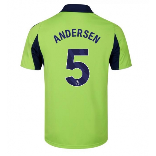 Fulham Joachim Andersen #5 Maglia Gara Trasferta Repliche 2025-26 Maniche Corte Fulham Joachim Andersen #5 Maglia Gara Trasferta Repliche 2025-26 Maniche Corte